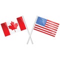 Canada and USA Royalty Free Stock Photo