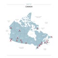 Canada vector map