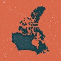 Canada vintage map.