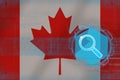 Canada web search. Digital search concept.