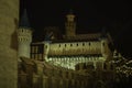 Canada Wonderland Castle At Night Royalty Free Stock Photo