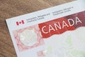 Canada Work Permit. Royalty Free Stock Photo