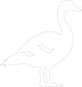 Canadagoose Outline Silhouette Generative Ai Royalty Free Stock Photo