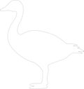 Canadagoose Outline Silhouette Generative Ai Royalty Free Stock Photo