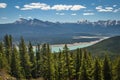 Canadain mountains from Allstone ridge trail near Nordegg Royalty Free Stock Photo