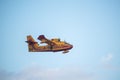 Canadair CL-415 amphibious water bomber in flight