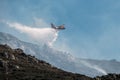 Canadair dropping water in Corsica