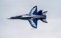 Canadian Airforce F-18 in the RIAT airshow in Fairford, England, UK