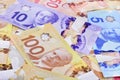 Canadian banknotes Background