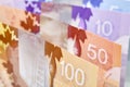 Canadian banknotes Background