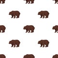 Canadian brown bear. Canada single icon in cartoon style vector symbol stock illustration web.