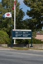 Canadian Coast Guard office sign
