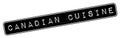 Canadian Cuisine rubber stamp