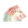 Canadian Currency Royalty Free Stock Photo