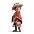 Canadian 3d cartoon male character, Generative Ai