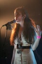 Austra - Katie Stelmanis in concert at SXSW Royalty Free Stock Photo
