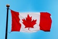 Canadian Flag Royalty Free Stock Photo