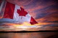 Canadian Flag Royalty Free Stock Photo