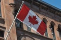 CANADIAN FLAG FLY OVER CANADIAN COUNCIL Royalty Free Stock Photo