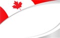 Canadian flag red maple leaf frame banner Royalty Free Stock Photo