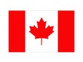 Canadian flag - northern part of North America