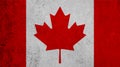 Canadian flag on paper background