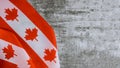 Canadian flag with word August Civic Holiday Long Weekend Royalty Free Stock Photo