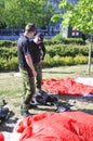 Canadian Forces Parachute Team Royalty Free Stock Photo