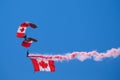 Canadian Forces Skyhawks Parachute Team Royalty Free Stock Photo