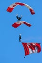 Canadian Forces Skyhawks Parachute Team Royalty Free Stock Photo