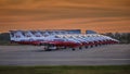 Canadian Forces Snowbirds on tarmac