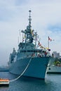 Canadian frigate Royalty Free Stock Photo