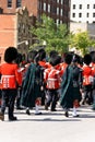 Canadian Grenadier Guards on parade in Ottawa, Canada