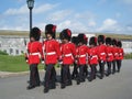 Canadian Guardsmen at the Quebec Fortress.