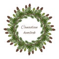 Canadian hemlock wreath