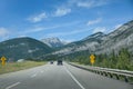 Canadian highway road in British columbia, Canada