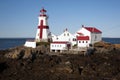 Canadian Lighthouse with Painted Cross on Campobello Island