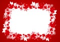 Canadian Maple Leaf Christmas Border Frame Royalty Free Stock Photo