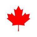 Canadian maple leaf icon. Vector illustration