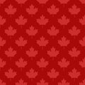Canadian maple leaf symbol seamless pattern