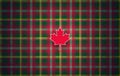 Canadian maple leaf tartan abstract modern background for Canada