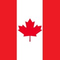 Canadian maple leaves flag with ideal color