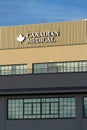 Canadian Medical company logo on headquarters building