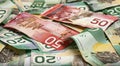Canadian money Royalty Free Stock Photo