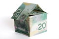 Canadian money house Royalty Free Stock Photo