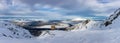 Canadian Mountain Landscape Nature Background covered in snow. Whistler