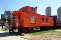 CANADIAN NATIONAL caboose 79144, built in 1920, on display at the Roundhouse Park, Toronto, ON, Canada