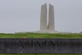 The Canadian National Memorial at Vimy Ridge on a sombre, grey November day Royalty Free Stock Photo