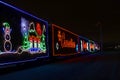 Canadian Pacific Christmas Train - neon decorated train starts from Montreal goes across Canada to Vancouver