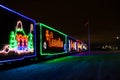 Canadian Pacific Christmas Train - neon decorated train starts from Montreal goes across Canada to Vancouver